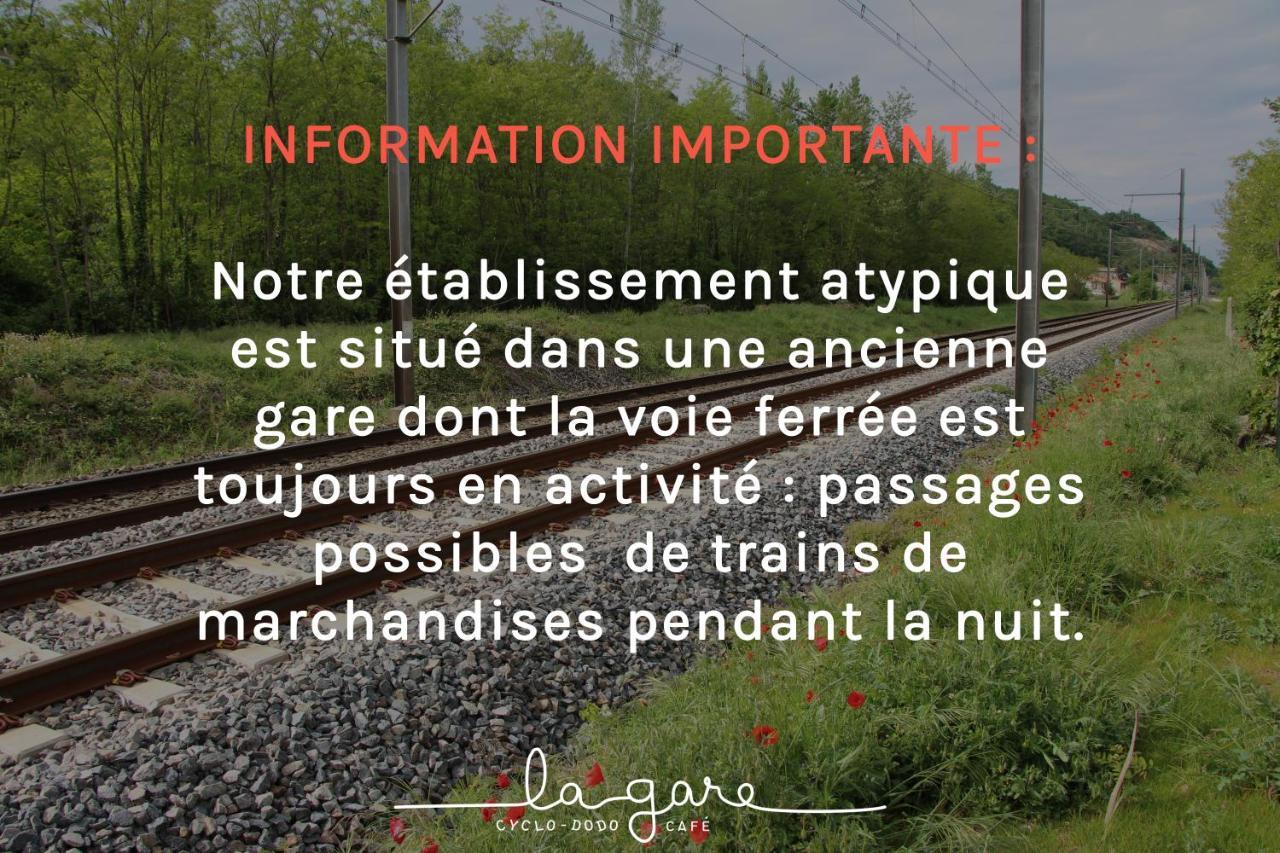 Hotel La Gare Soyons Exterior foto